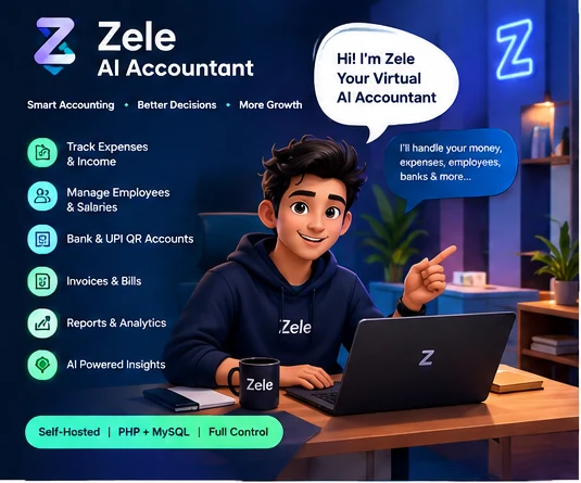 Illustrated AI finance assistant preview